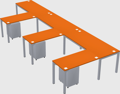 L-shaped desk