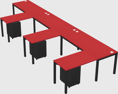 L-shaped desk