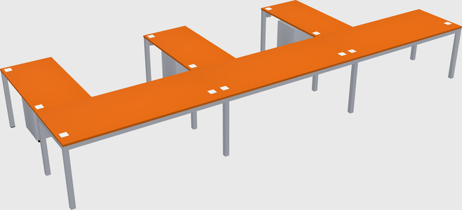 L-shaped desk