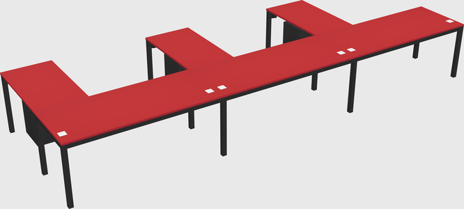L-shaped desk