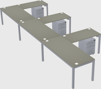 L-shaped desk