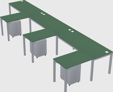 L-shaped desk