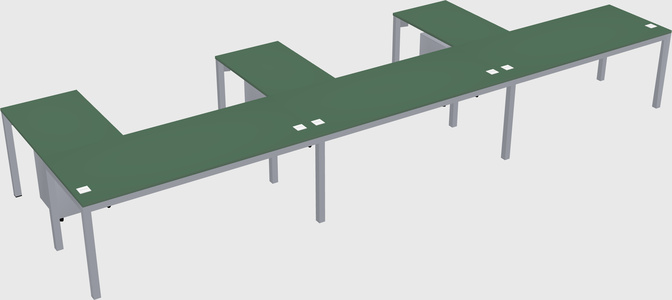 L-shaped desk