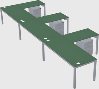 L-shaped desk