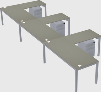 L-shaped desk