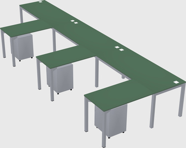 L-shaped desk