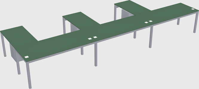 L-shaped desk