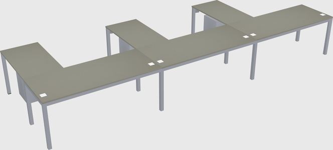 L-shaped desk