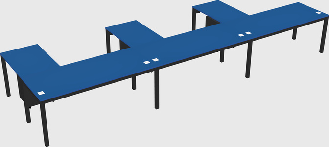 L-shaped desk