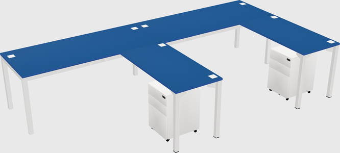 L-shaped desk