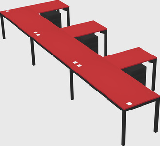 L-shaped desk
