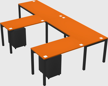 L-shaped desk