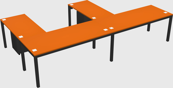 L-shaped desk