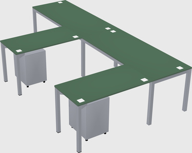 L-shaped desk
