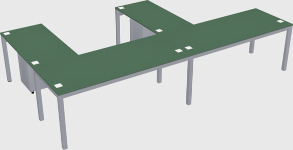 L-shaped desk