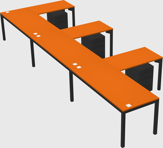 L-shaped desk