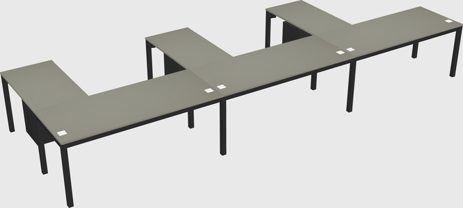 L-shaped desk
