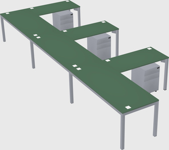 L-shaped desk