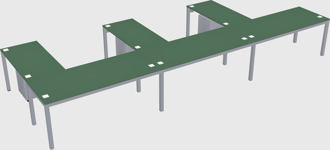 L-shaped desk
