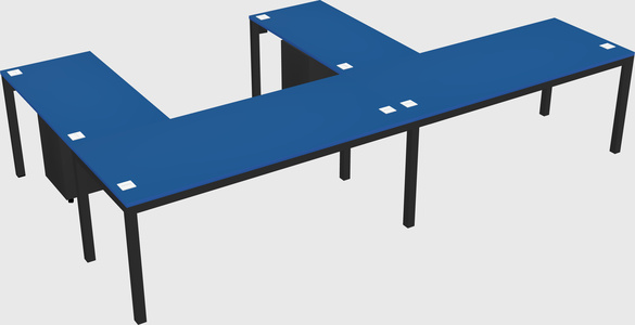L-shaped desk
