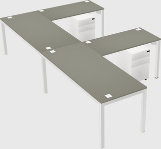 L-shaped desk