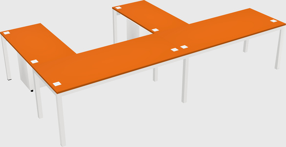L-shaped desk