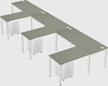 L-shaped desk