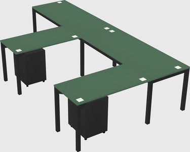 L-shaped desk