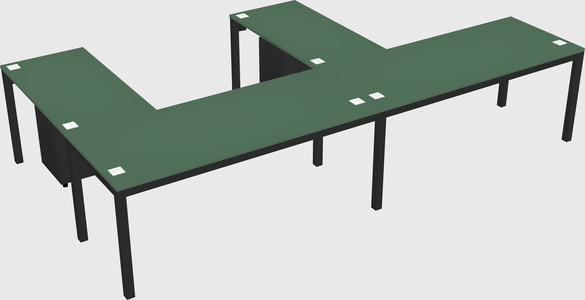 L-shaped desk
