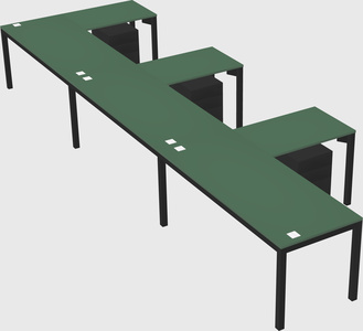 L-shaped desk