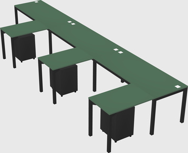 L-shaped desk