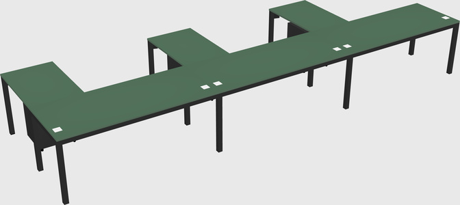 L-shaped desk
