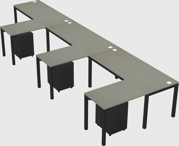 L-shaped desk