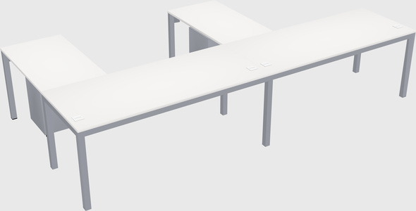 L-shaped desk