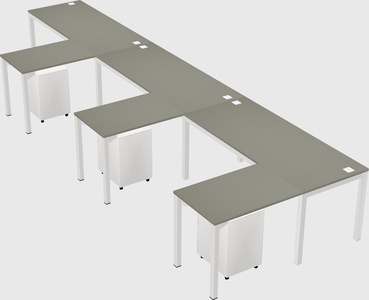 L-shaped desk