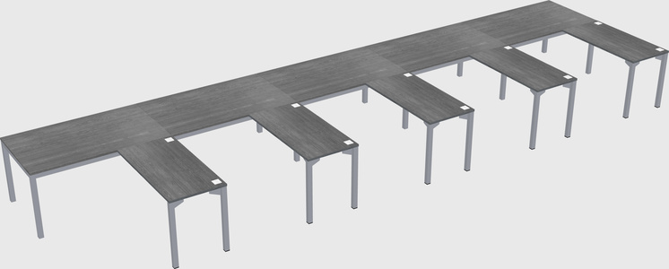 L-shaped desk