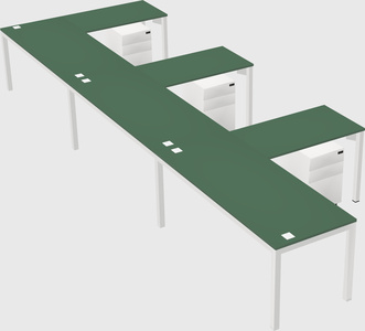 L-shaped desk