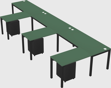 L-shaped desk
