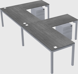 L-shaped desk