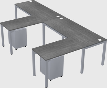 L-shaped desk