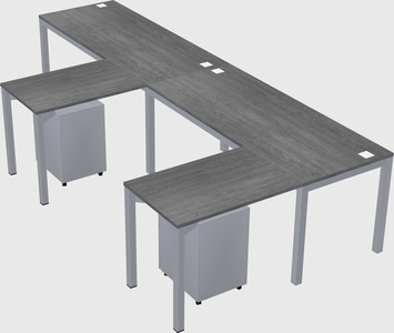 L-shaped desk