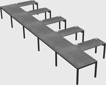 L-shaped desk