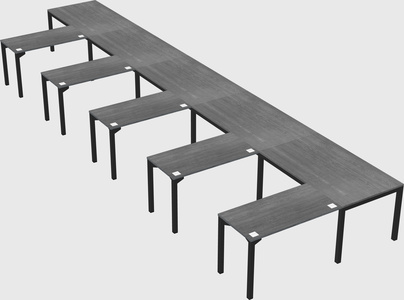 L-shaped desk