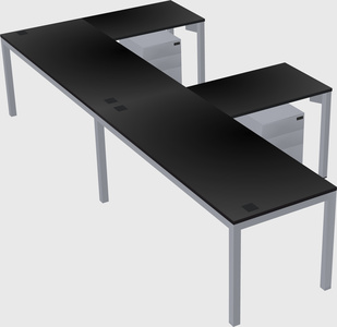 L-shaped desk