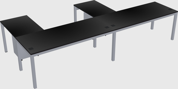L-shaped desk