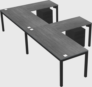 L-shaped desk