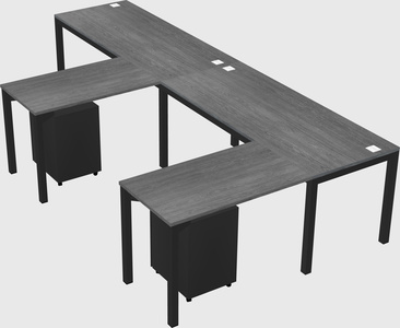 L-shaped desk