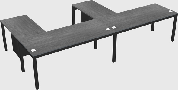 L-shaped desk