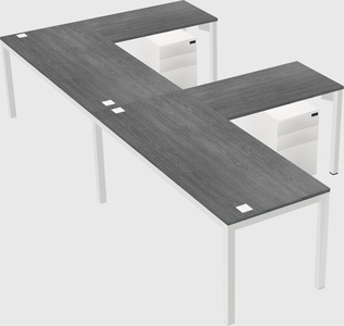 L-shaped desk