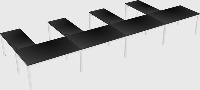 L-shaped desk